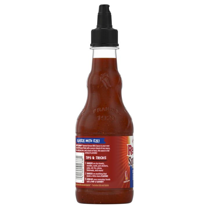 Frank's RedHot® Korean BBQ Squeeze Hot Sauce. 12 fl oz