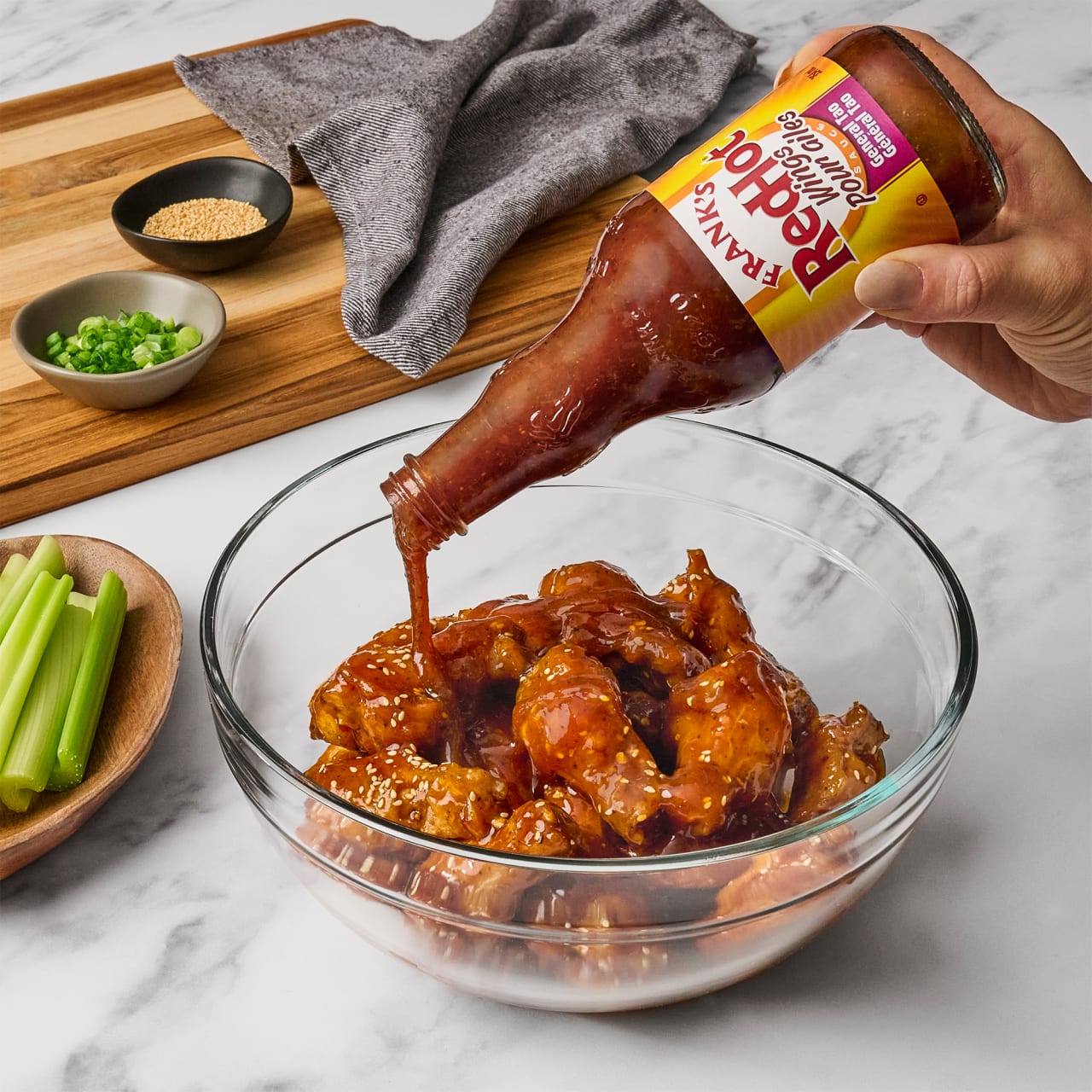 Frank's RedHot® General Tso Wings Sauce. 12 fl oz