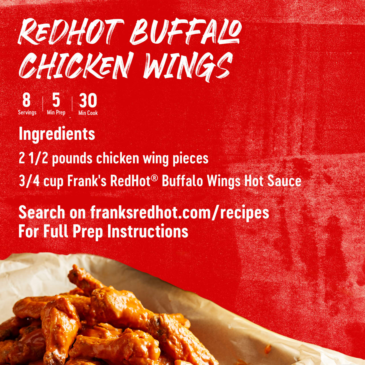 Frank's RedHot® Buffalo Wings Hot Sauce. 12 fl oz (2-Pack)