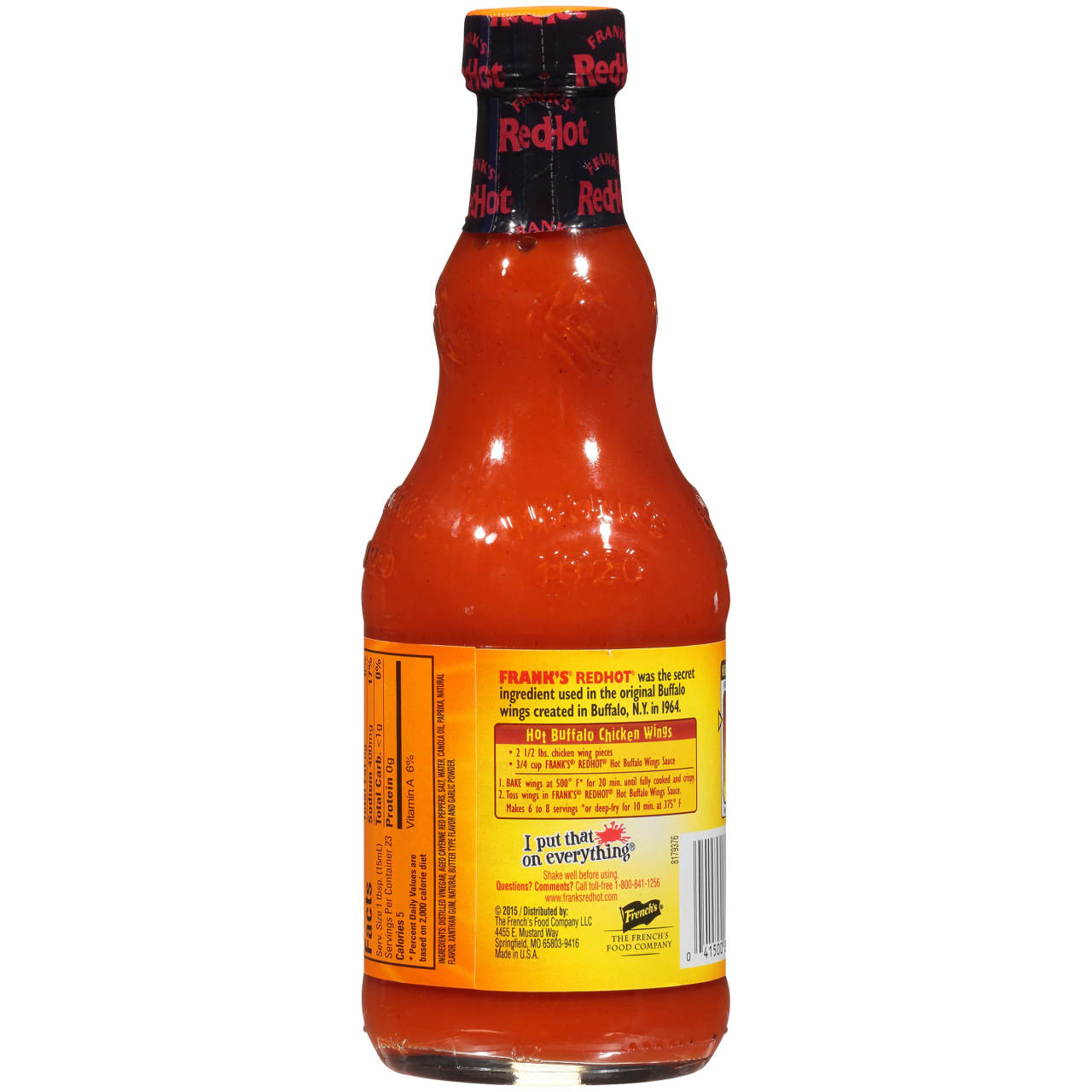 Frank's RedHot® Hot Buffalo Wings Hot Sauce. 12 fl oz (2-Pack)
