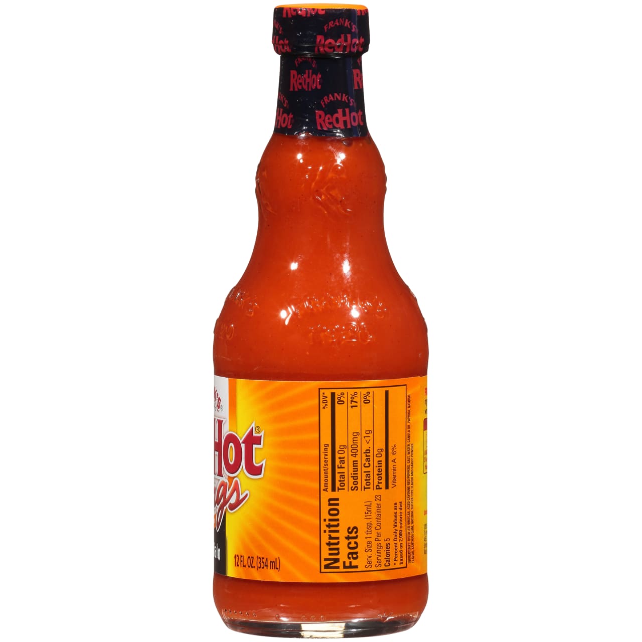 Frank's RedHot® Hot Buffalo Wings Hot Sauce. 12 fl oz (2-Pack)