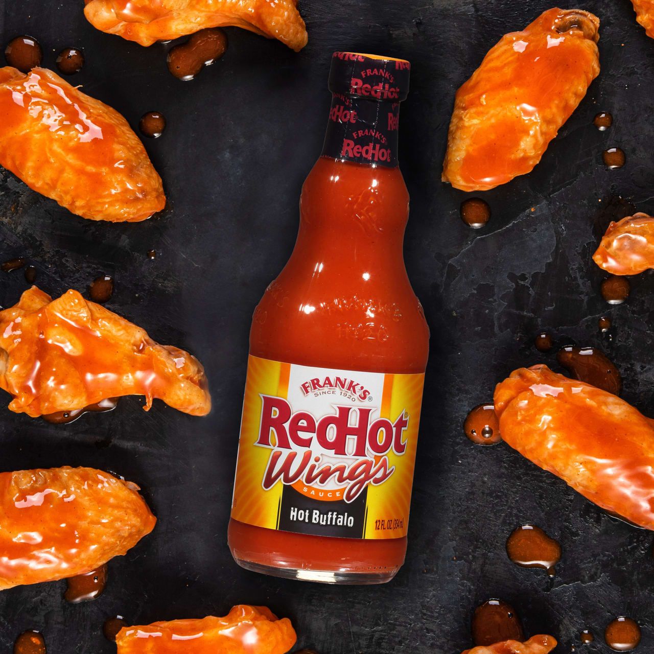 Frank's RedHot® Hot Buffalo Wings Hot Sauce. 12 fl oz (2-Pack)