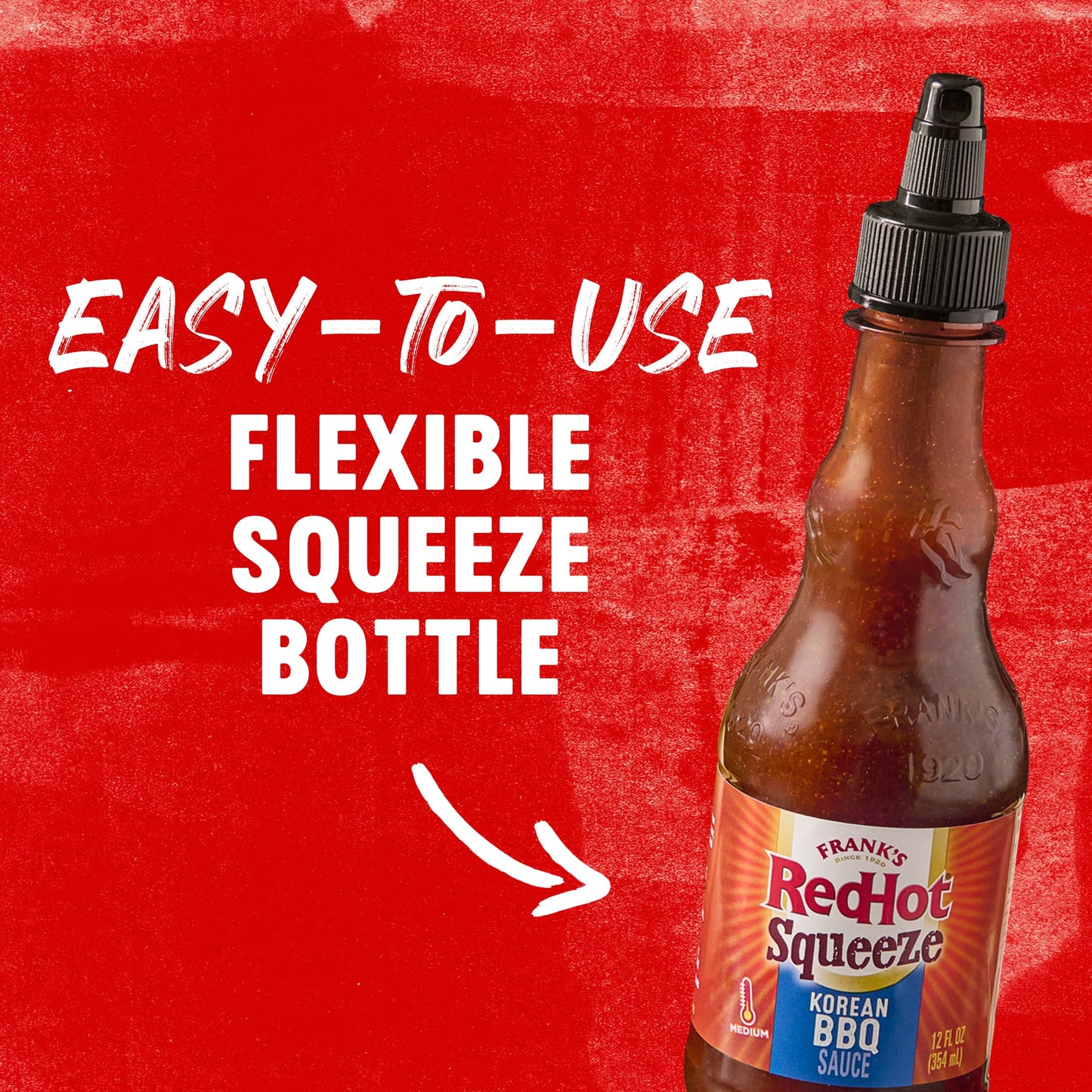 Frank's RedHot® Korean BBQ Squeeze Hot Sauce. 12 fl oz