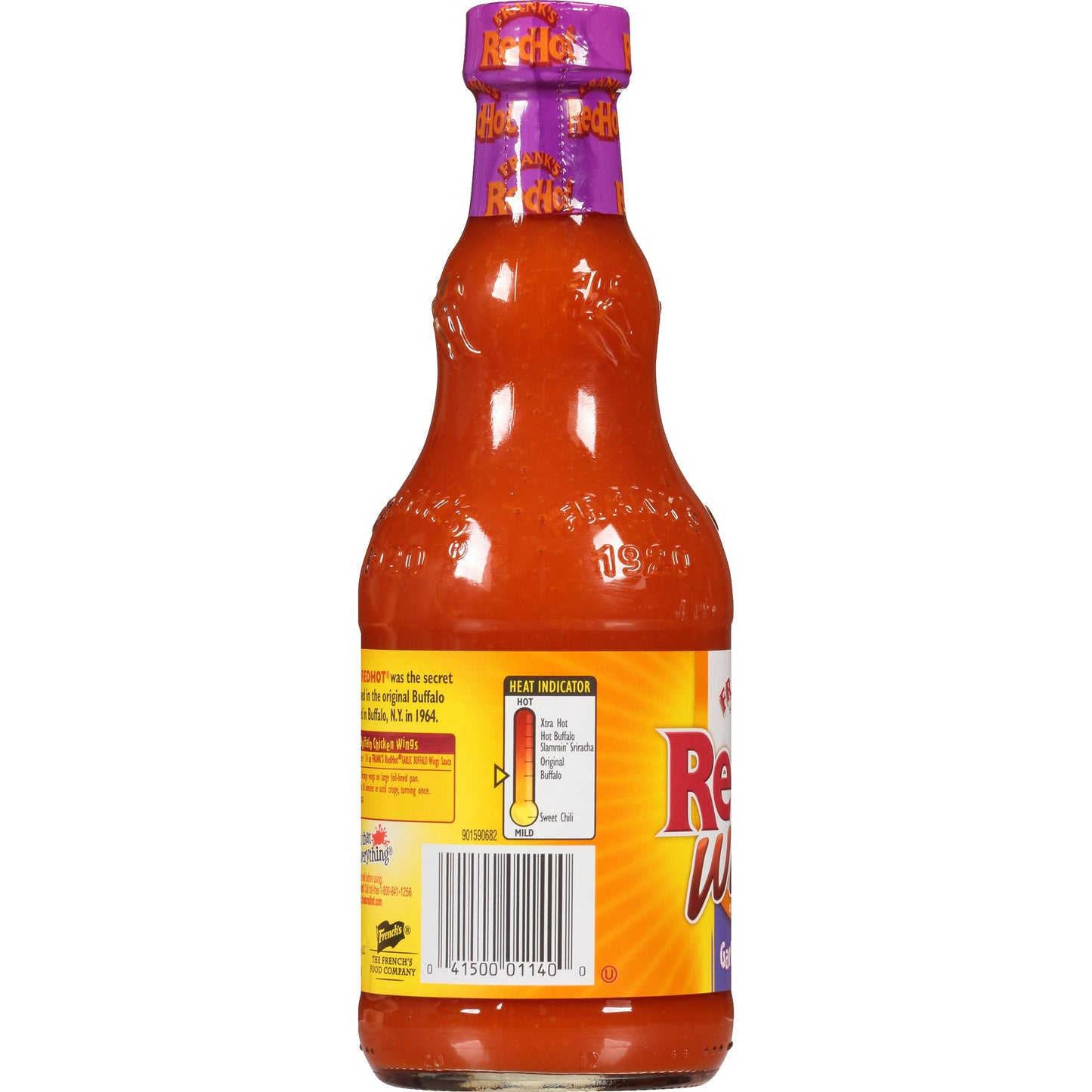 Frank's RedHot® Garlic Buffalo Wings Hot Sauce. 12 fl oz (2-Pack)