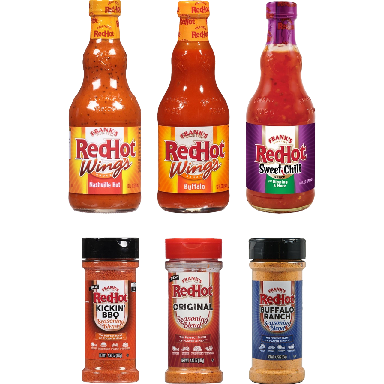 Frank's RedHot® Wing Lovers Combo Pack. 6ct