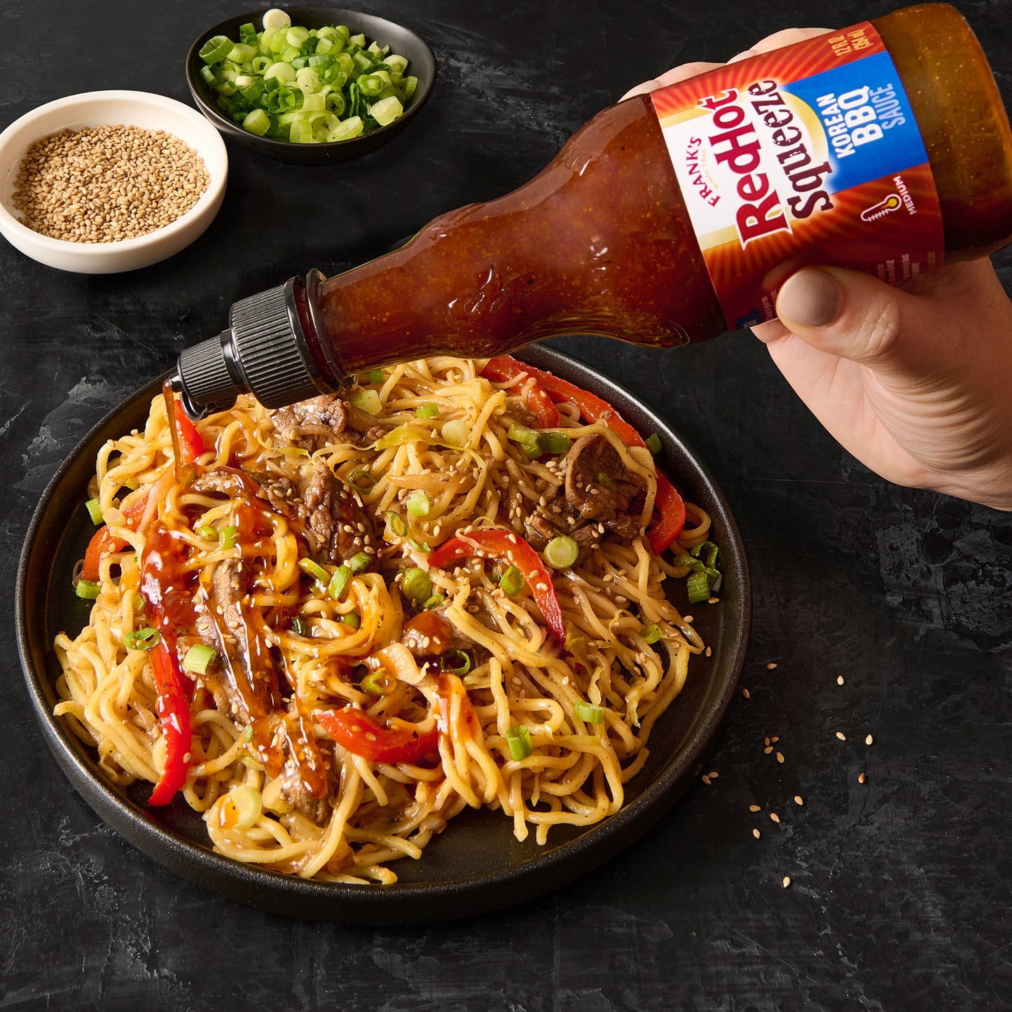 Frank's RedHot® Korean BBQ Squeeze Hot Sauce. 12 fl oz
