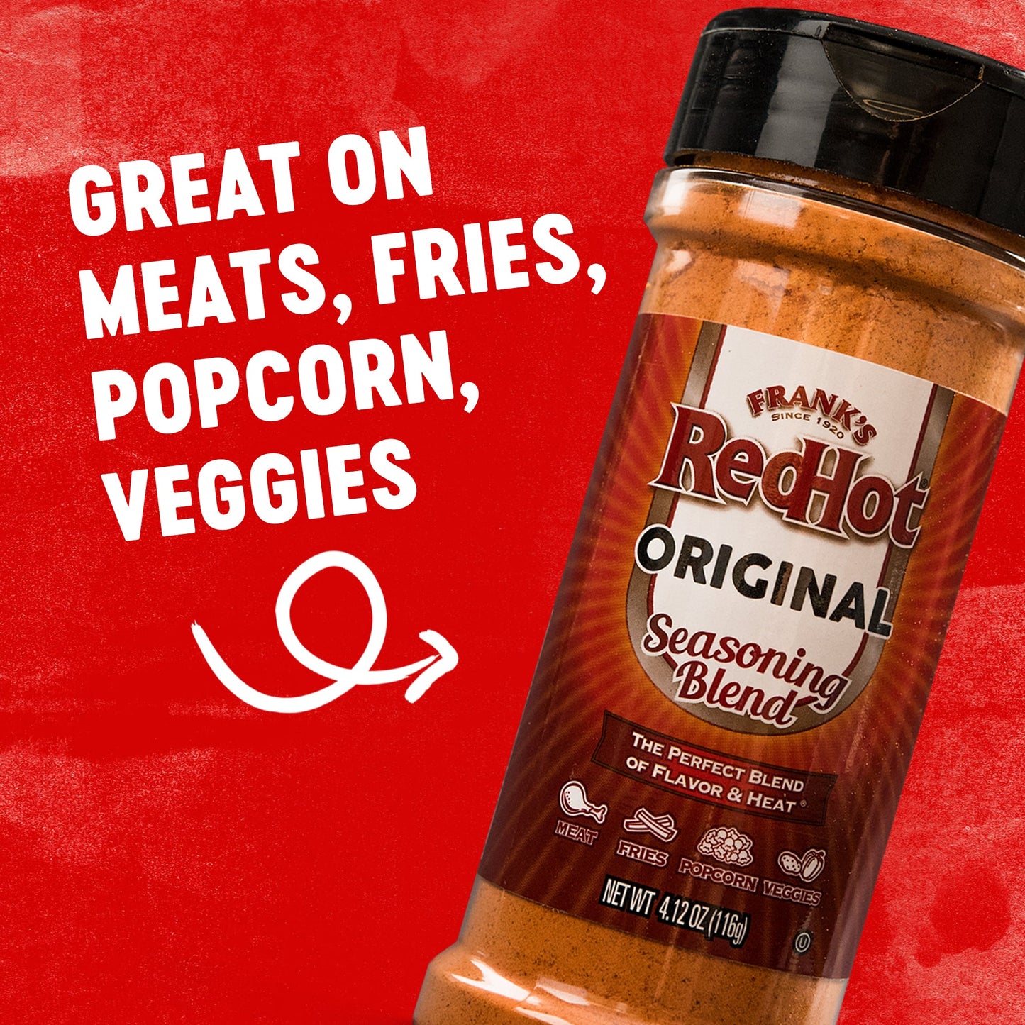 Frank's RedHot® Original Seasoning Blend. 4.12 oz