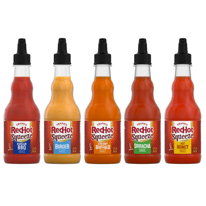 Frank's RedHot® Squeeze Sauce Variety Pack. 5ct