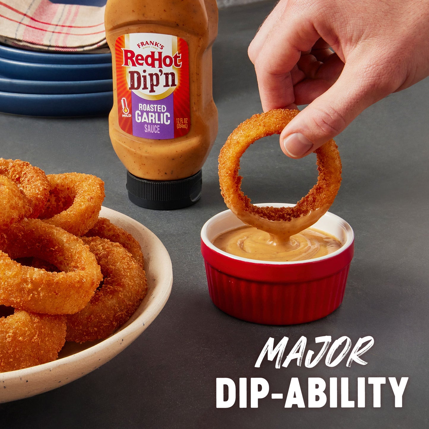 Frank's RedHot® Roasted Garlic Dip'N Sauce. 12 fl oz