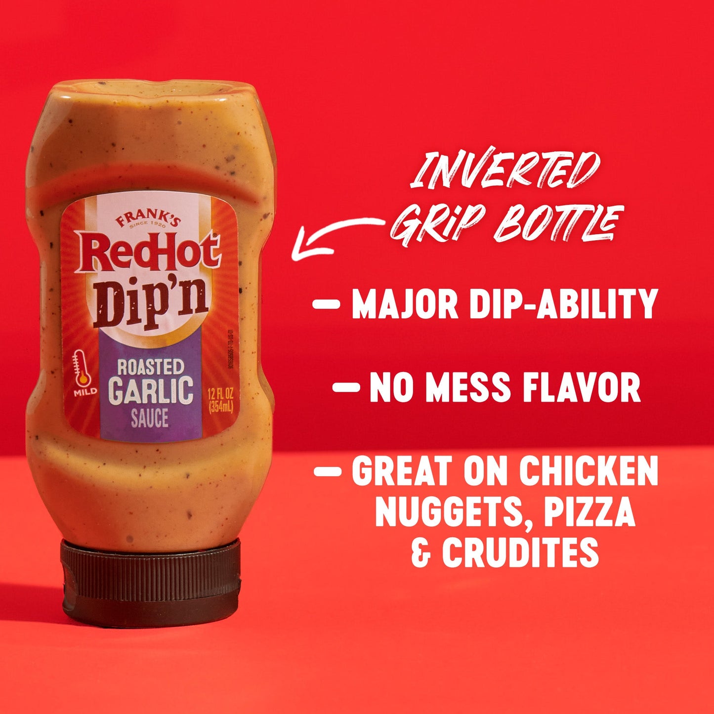 Frank's RedHot® Roasted Garlic Dip'N Sauce. 12 fl oz