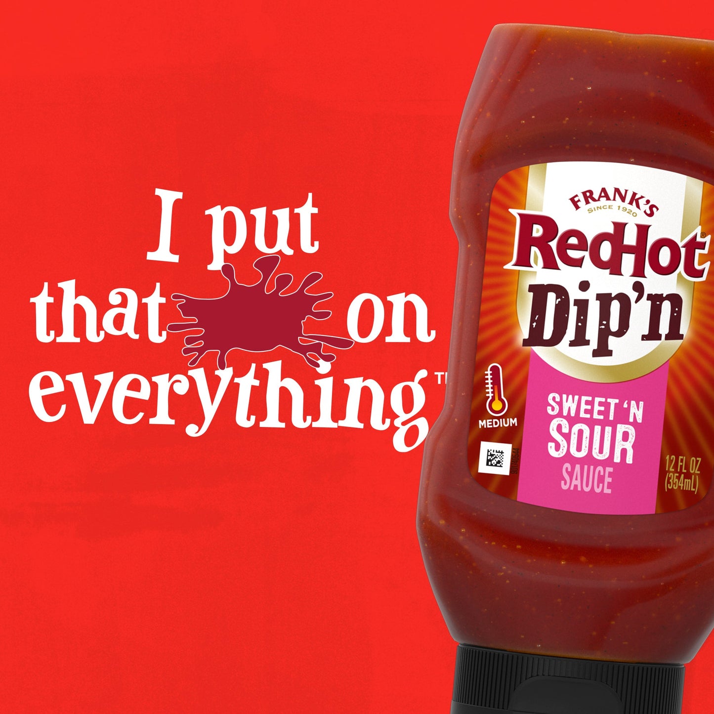 Frank's RedHot® Sweet 'N Sour Dip'n Sauce. 12 fl oz