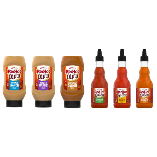 Frank's RedHot® Dip'n + Squeeze Sauce Variety Pack. 6ct