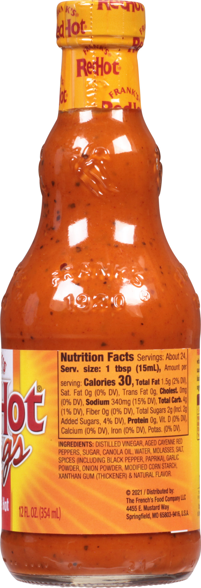 Frank's RedHot® Nashville Hot Wing Sauce. 12 fl oz (2-Pack)