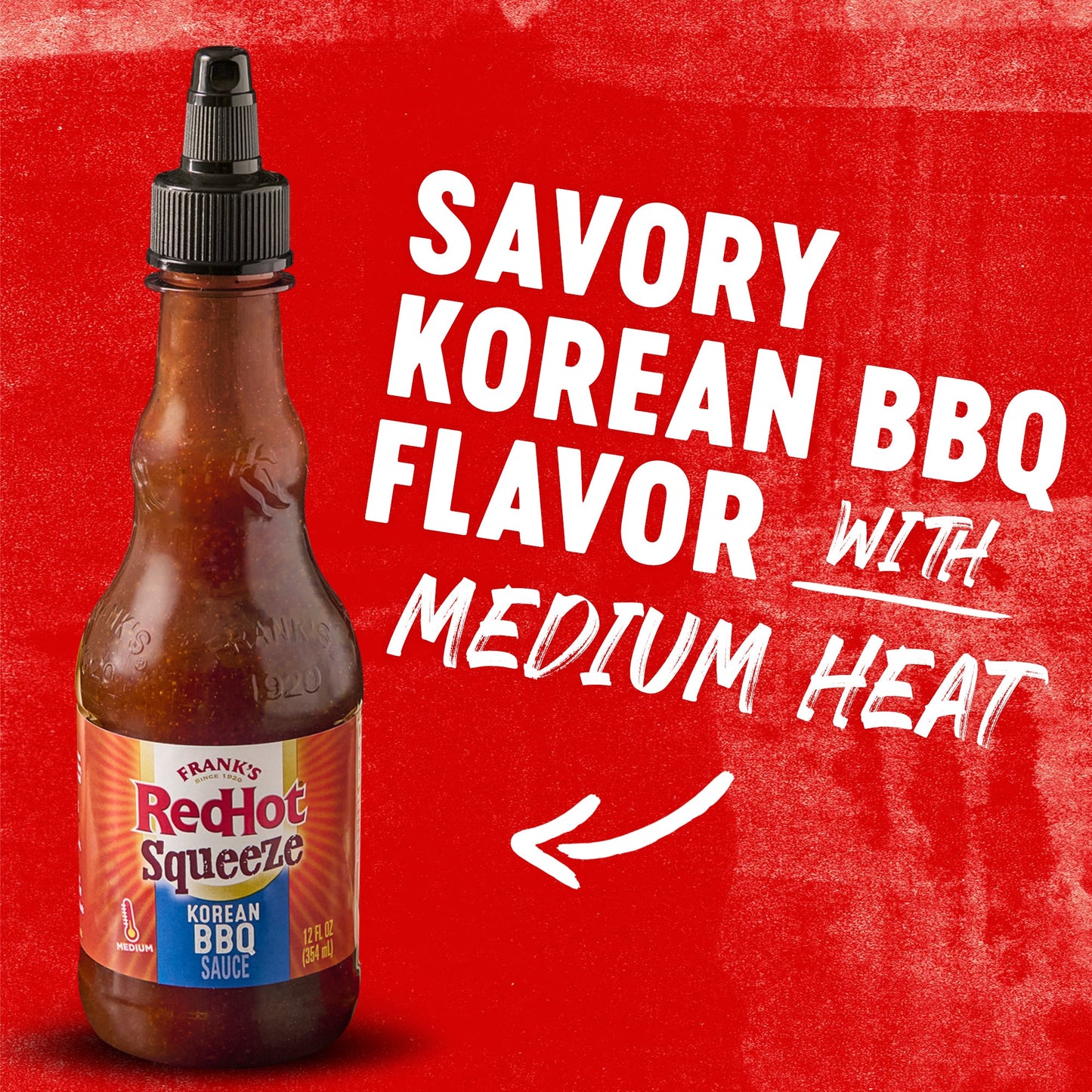Frank's RedHot® Korean BBQ Squeeze Hot Sauce. 12 fl oz
