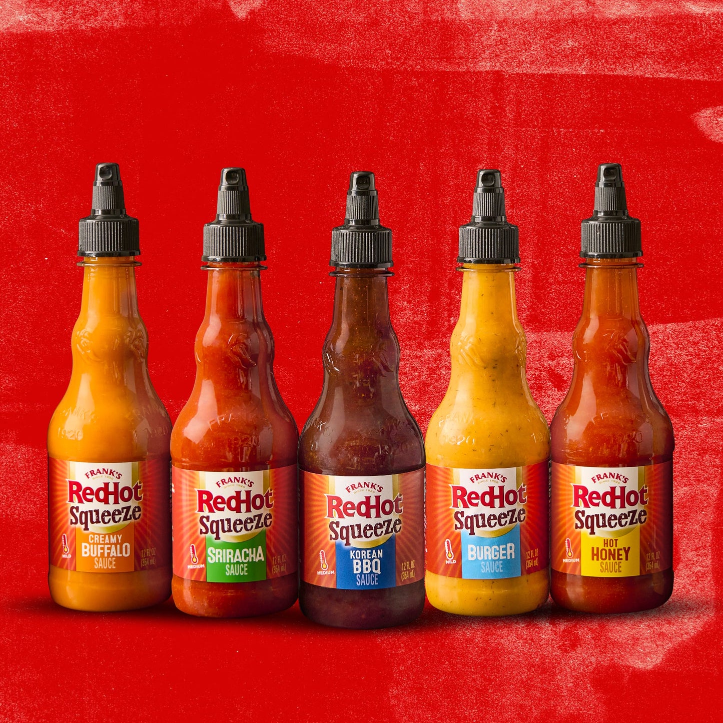 Frank's RedHot® Squeeze Sauce Variety Pack. 5ct