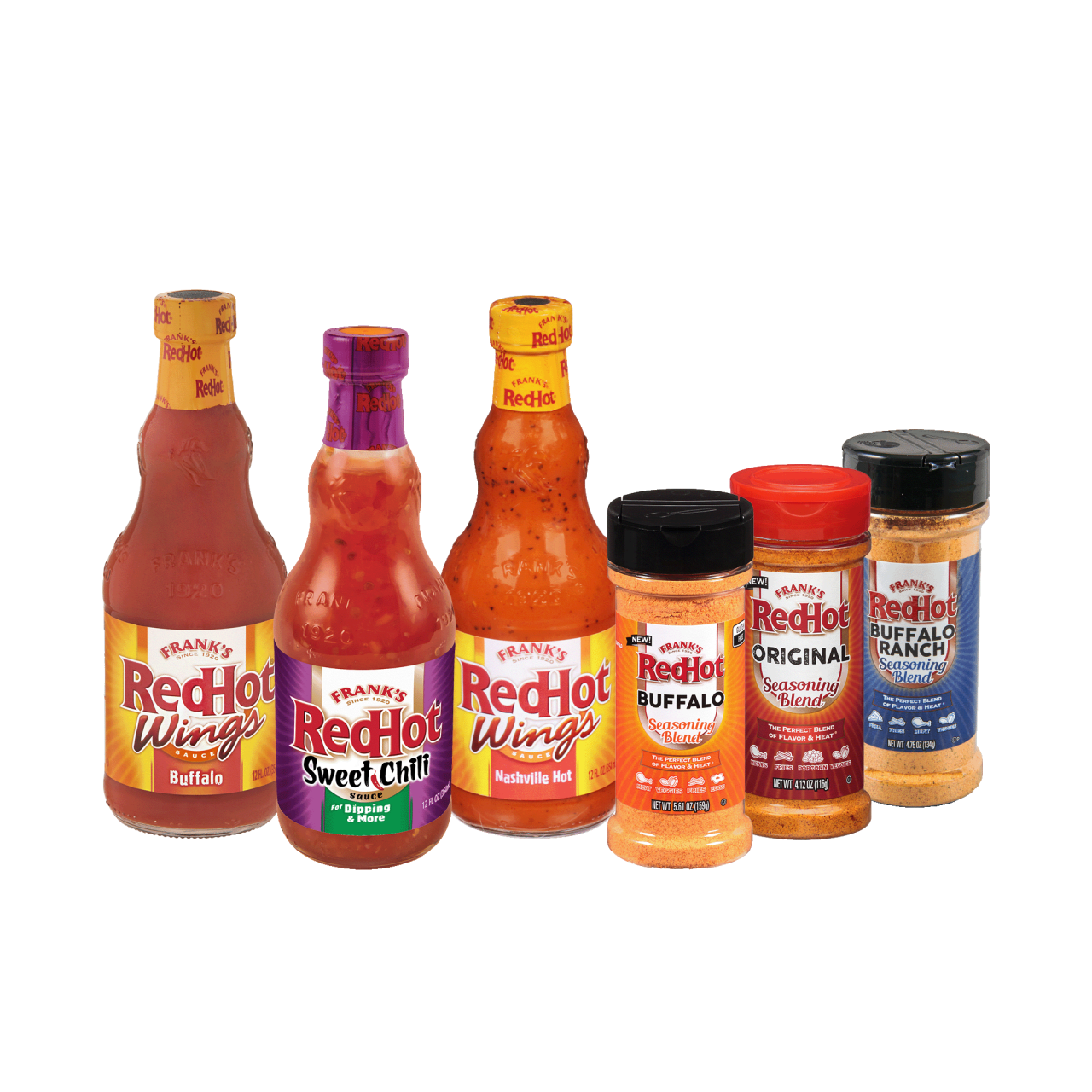 Frank's RedHot® Wing Lovers Combo Pack. 6ct