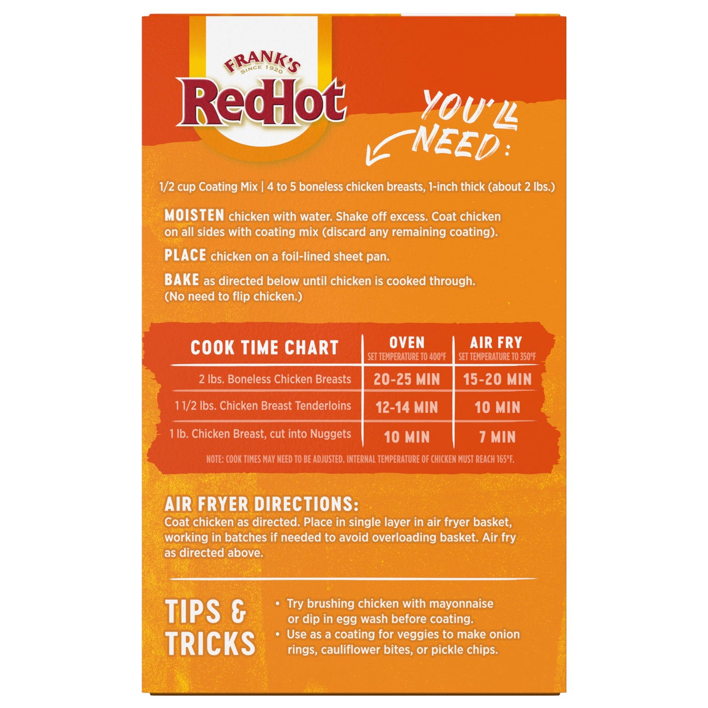 Frank's RedHot® Buffalo Seasoned Coating Mix. 5 oz