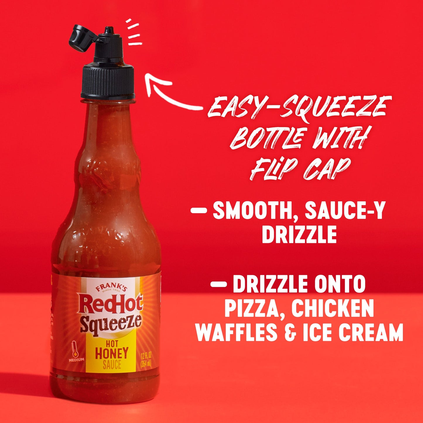 Frank's RedHot® Hot Honey Squeeze Sauce. 12 fl oz