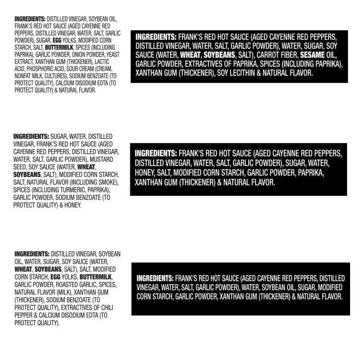 Frank's RedHot® Dip'n + Squeeze Sauce Variety Pack. 6ct