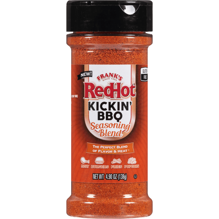Frank's RedHot® Kickin BBQ Seasoning Blend. 4.9 oz