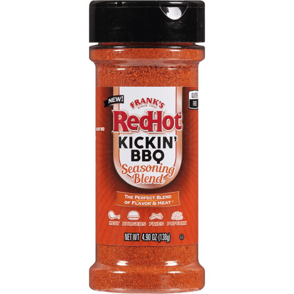 Frank's RedHot® Kickin BBQ Seasoning Blend. 4.9 oz