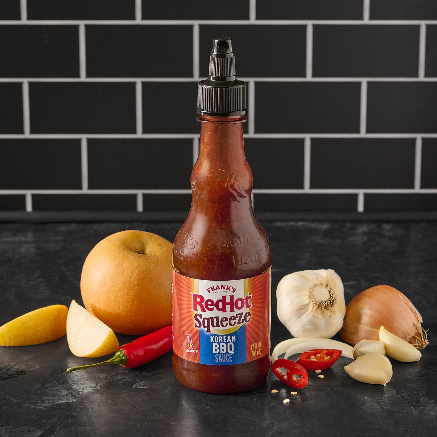 Frank's RedHot® Korean BBQ Squeeze Hot Sauce. 12 fl oz