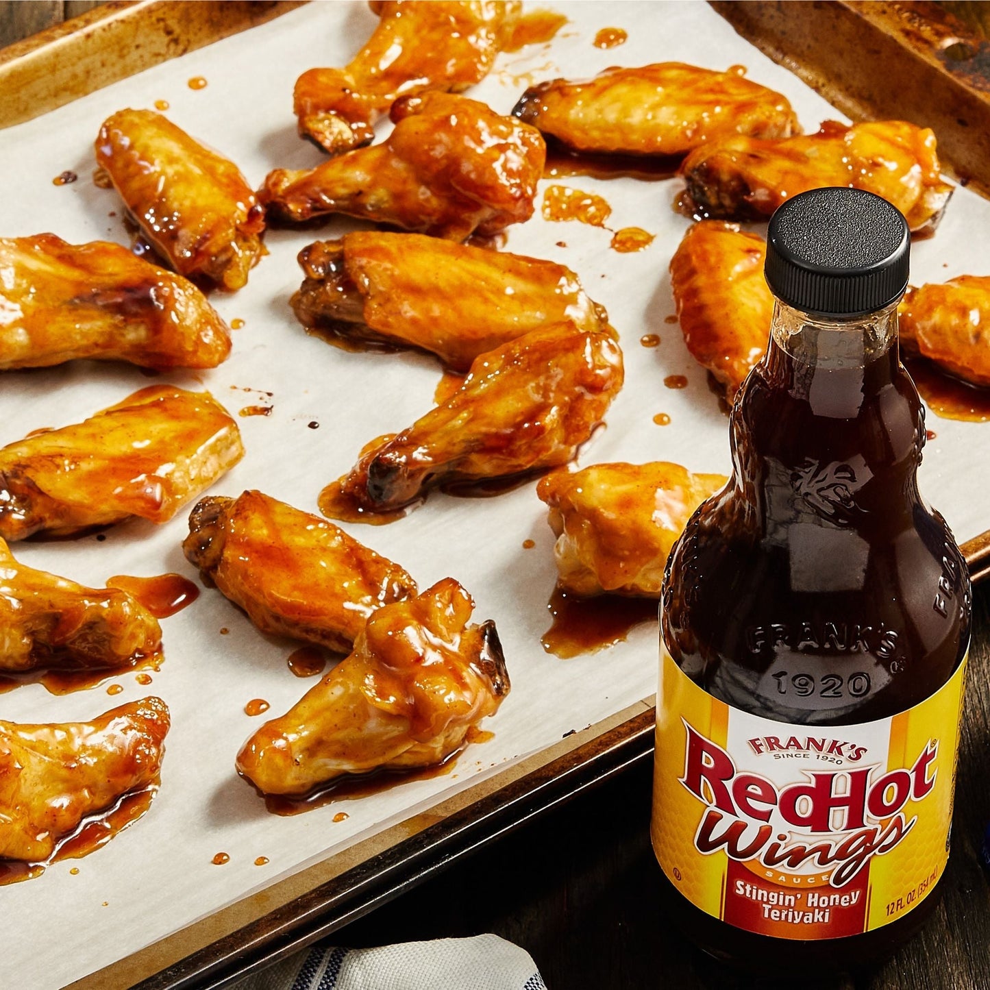 Frank's RedHot® Stingin' Honey Teriyaki Wing Sauce. 12 oz (2-Pack)