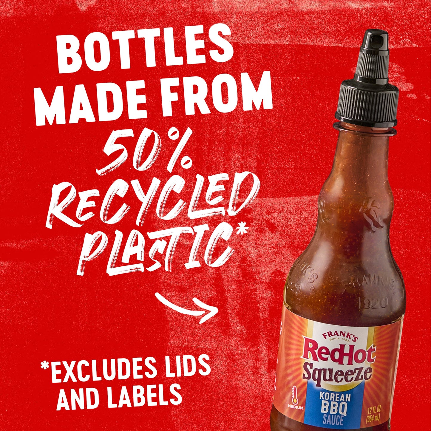 Frank's RedHot® Korean BBQ Squeeze Hot Sauce. 12 fl oz